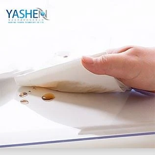 What styles of transparent PVC tablecloths are available on the market?